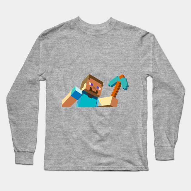 Minecraft Long Sleeve T-Shirt by nadimishak